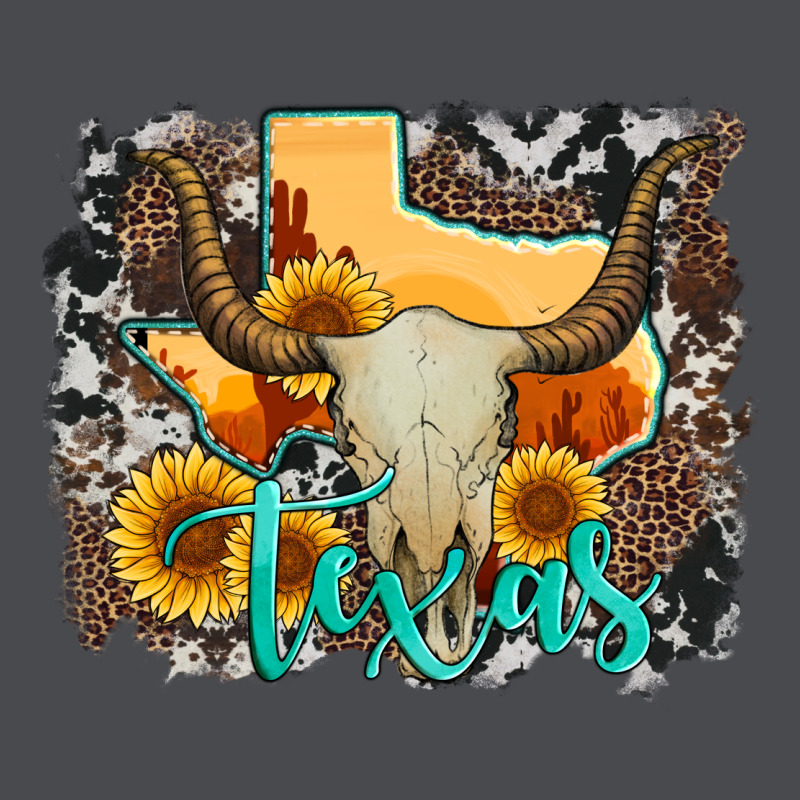 Western Texas  And Cowhide With Sunflower Zipper Hoodie by Artiststas | Teevron
