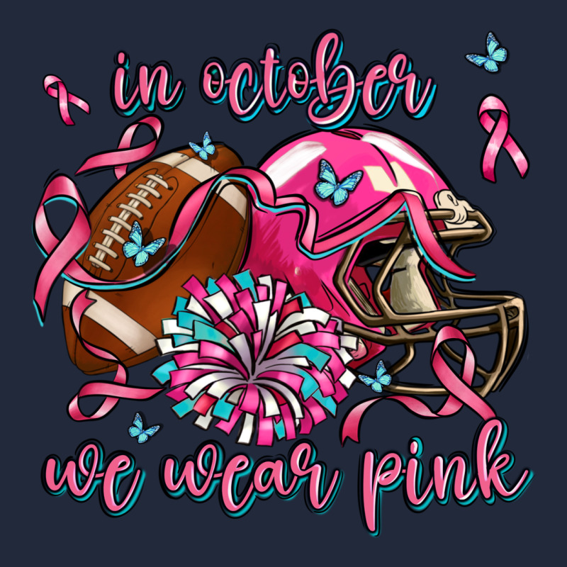 In October We Wear Pink Football Premium Sweatshirt by AdoDesignShop | Teevron
