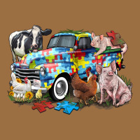 Autism Truck With Farm Animals Vintage Tee | Teevron