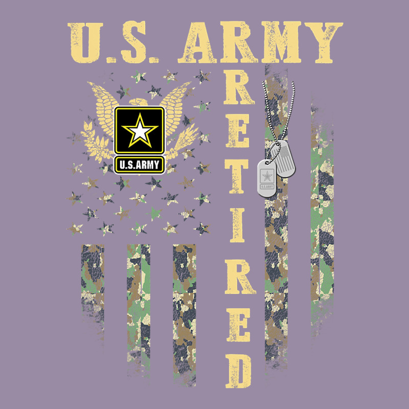 Us Army Retired  Distressed American Flag Patriotic Classic Tee by longCreatives | Teevron