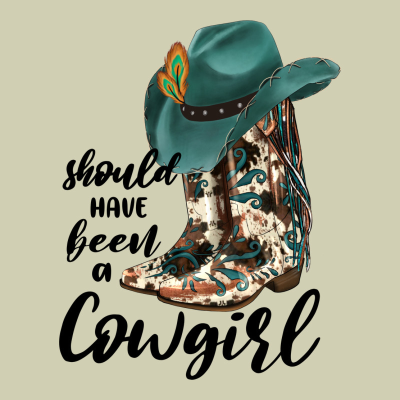Should Have Been A Cowgirl Heavy Core Tee by JahusDesignShop | Teevron