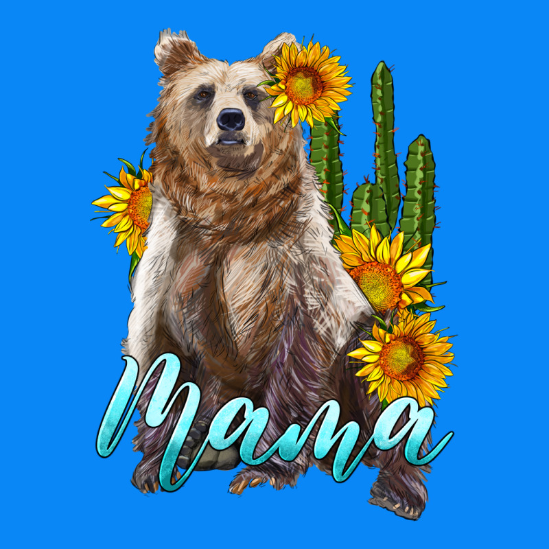 Mama Bear With Sunflowers And Cactus Zipper Hoodie by Artiststas | Teevron