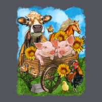 Farm Animals Wagon Olivia Vintage Hoodie | Teevron