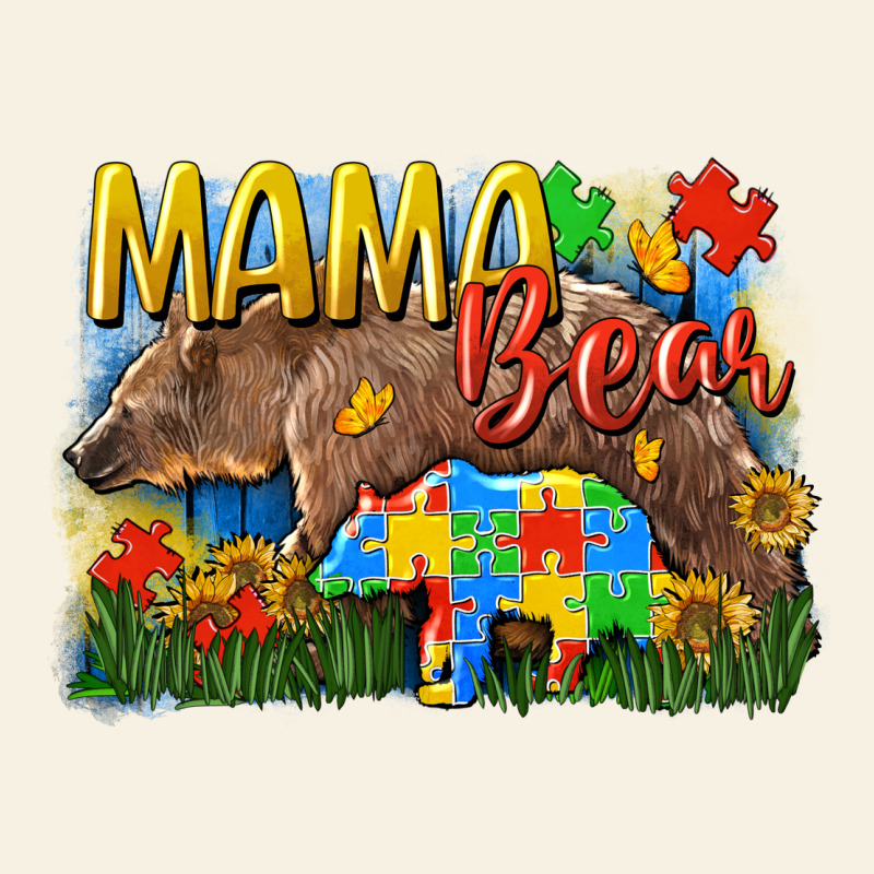 Mama Bear Autism Vintage Tee by CowGirlArtShop | Teevron