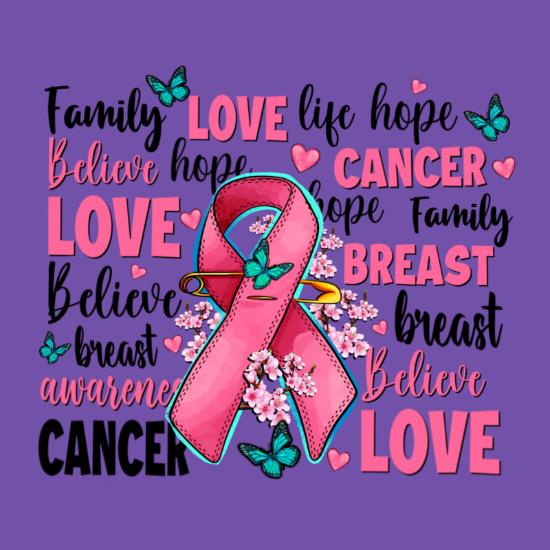 Breast Cancer Ribbons With Cancer Words Premium Sweatshirt by AdoDesignShop | Teevron