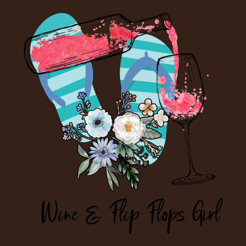 Wine Flip Flops Girl Heavy Core Tee by Bettercallsaul | Teevron