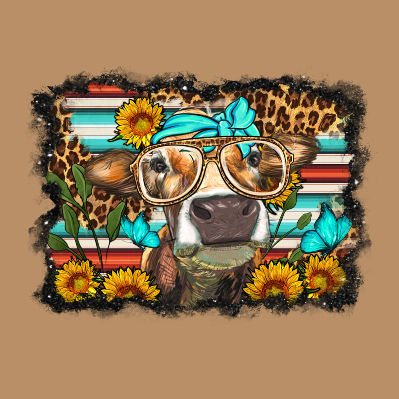 Sunflower Cow Olivia Vintage Hoodie by OliviaCreatesArt | Teevron