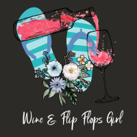 Wine Flip Flops Girl Heavy Core Tee | Teevron