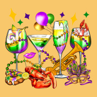 Mardi Gras Wine Glasses Olivia Vintage Hoodie | Teevron