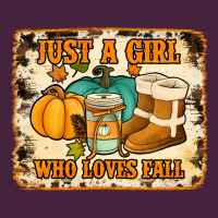 Just A Girl Who Loves Fall Cowhide Background Premium Tee | Teevron
