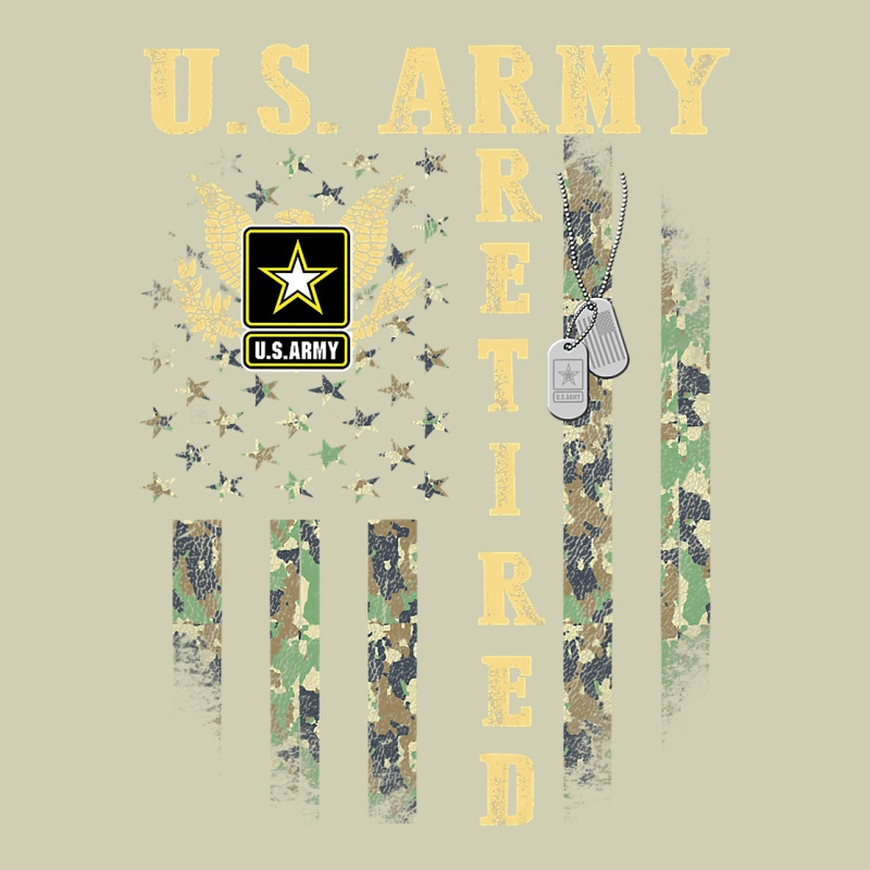 Us Army Retired  Distressed American Flag Patriotic Heavy Core Tee by longCreatives | Teevron