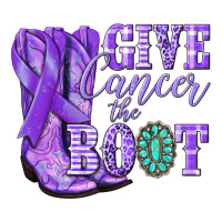 Give Cancer the boot purple ribbon | Teevron