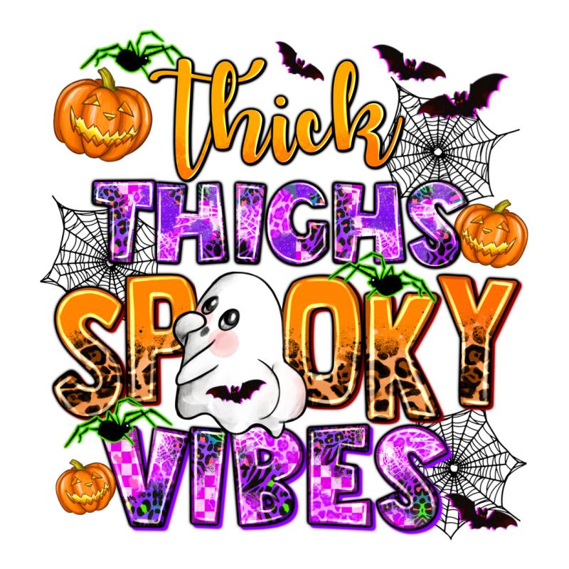 Thick Thighs Spooky Vibes Heavyweight Hoodie by AdoDesignShop | Teevron