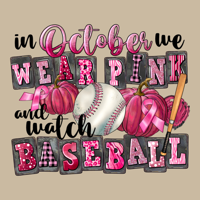 In October We Wear Pink And Watch Baseball Long Sleeve Tee by FaDigitalArtStudio | Teevron