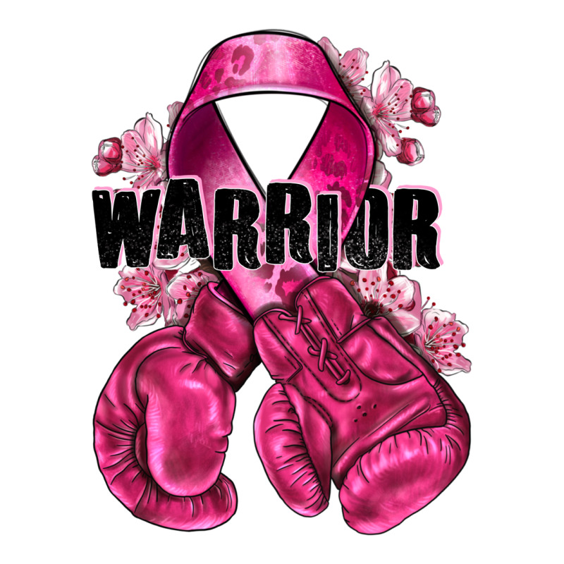 Warrior Breast Cancer With Boxing Gloves Premium Tee by NancyCooperArtShop | Teevron