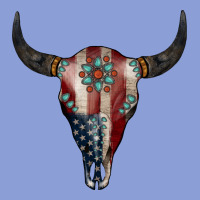 American Bull Skull Gemstone Long Sleeve Tee | Teevron