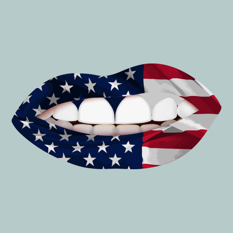 Lips American Flag Heavy Core Tee by Bettercallsaul | Teevron