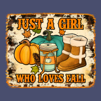 Just A Girl Who Loves Fall Cowhide Background Vintage Tee | Teevron