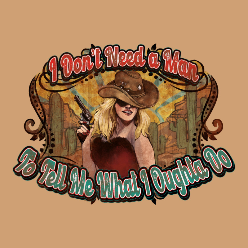 I Don't Need A Man Cowgirl Western Vintage Tee by HowdyJamesFarm | Teevron
