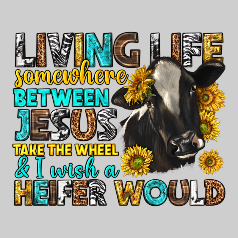 Living Life Somewhere Between Jesus Premium Tee by texasbilliewilder | Teevron