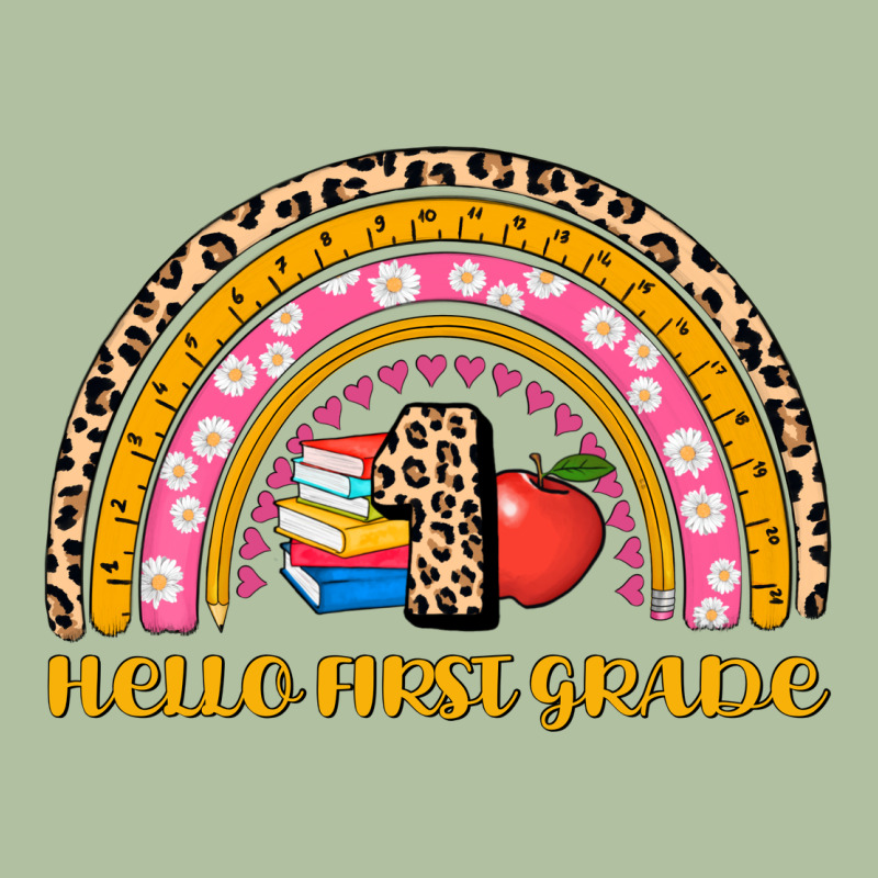 Back To School Rainbow Hello First Grade Urban Hoodie by AdoDesignShop | Teevron