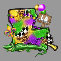 Louisiana Map Alligator Mardi Gras Olivia Vintage Hoodie | Teevron