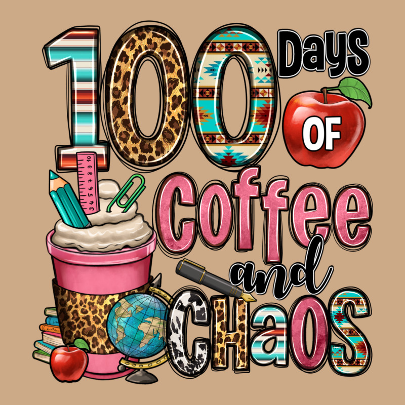 Hundred Days Of Coffee And Chaos Vintage Hoodie by OliviaCreatesArt | Teevron