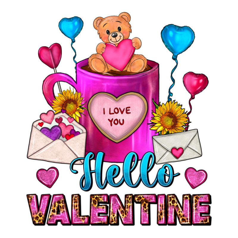 Hello Valentine Valentines Day Coffee Mug Long Sleeve Tee by FaDigitalArtStudio | Teevron