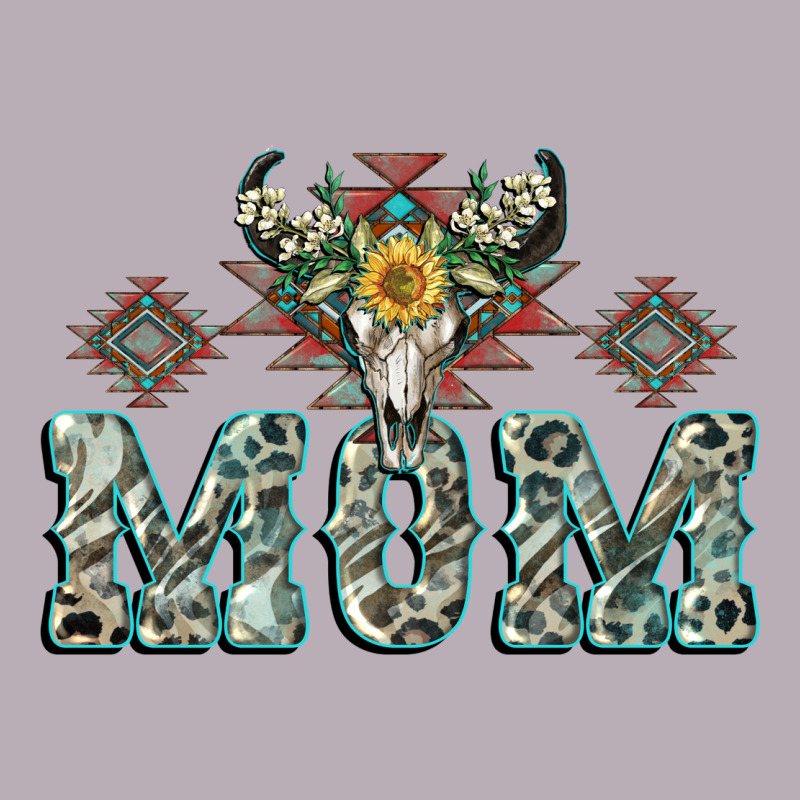 Mom With Cow Skull Mother's Day Vintage Tee by CowGirlArtShop | Teevron