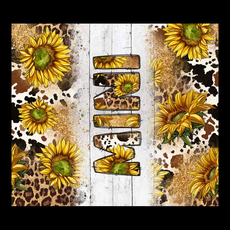 Western Mother's Day Mini With Cowhide And Sunflowers Tumbler Tbs Ladies Tee by TumblerDesignByShophia | Teevron