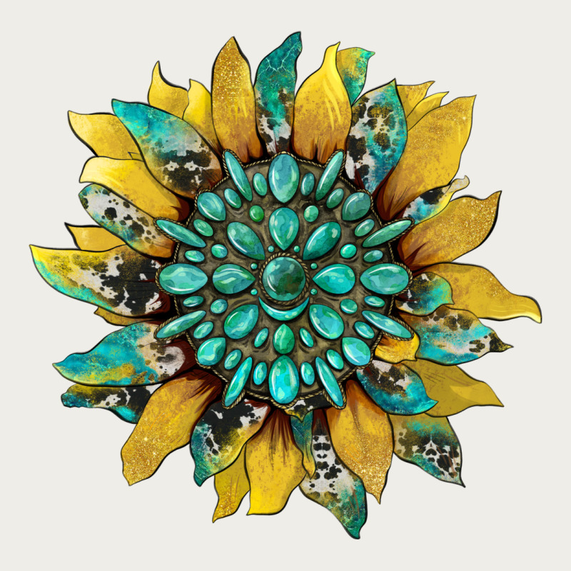 Sunflower With Gemstone And Cowhide Zipper Hoodie by Artiststas | Teevron