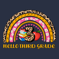 Back To School Rainbow Hello Third Grade Urban Hoodie | Teevron