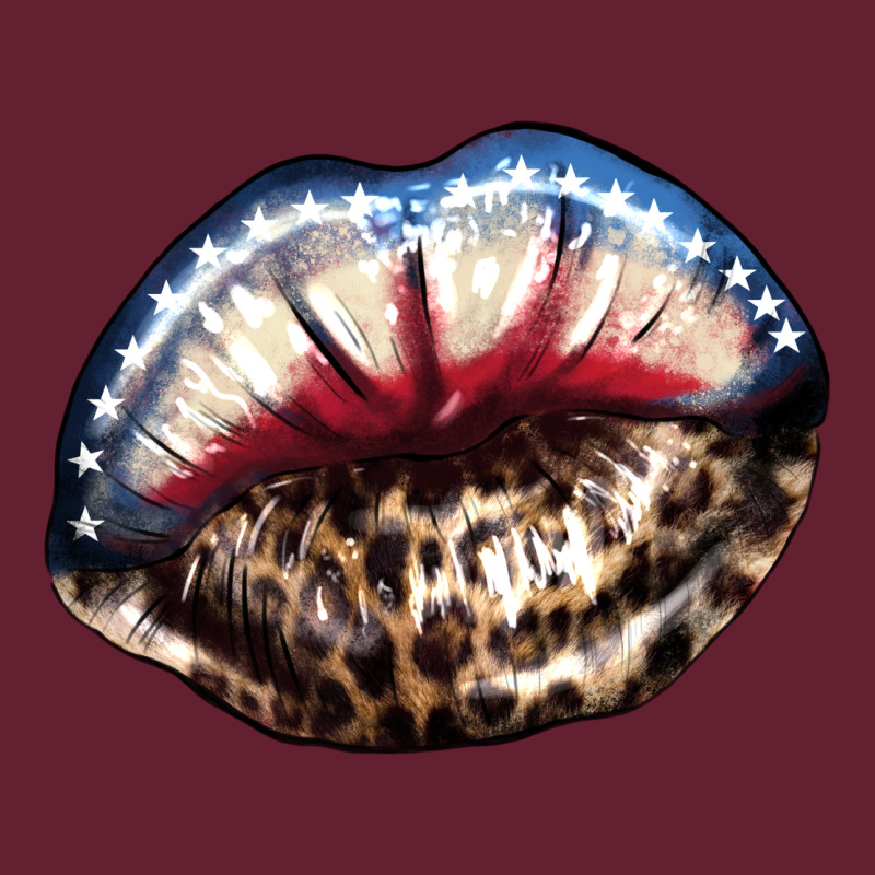 American Lip Leopard 4th Of July Classic Tee by HowdyJamesFarm | Teevron
