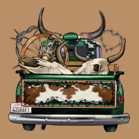 Cowhide And Hunter Truck Olivia Vintage Hoodie | Teevron