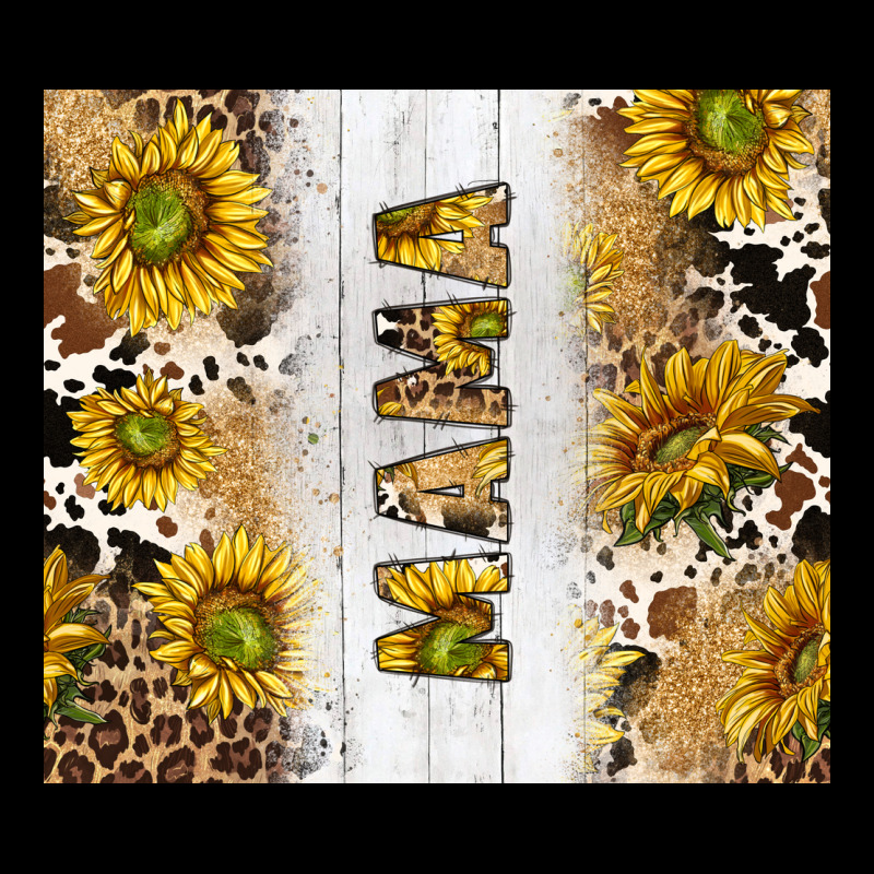 Western Mother's Day Mama With Cowhide And Sunflowers Tumbler Tbs Ladies Tee by TumblerDesignByShophia | Teevron