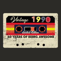Vintage 1990 60th Birthday Cassette 30 Years Old 60 Years Heavy Core Tee | Teevron