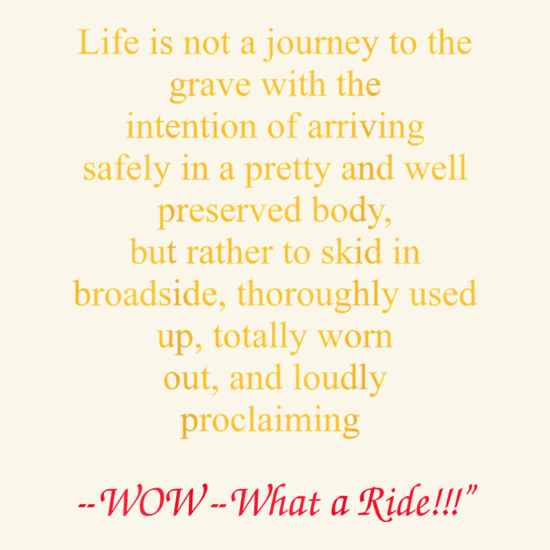 Life Is Not A Journey To The Grave With The Intention Premium Hoodie by longCreatives | Teevron