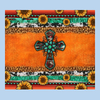 Sunflowers Cross Aztec Pattern Classic Tee | Teevron