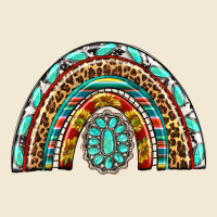 Western Rainbow With Leopard And Gemstone Premium Tee | Teevron