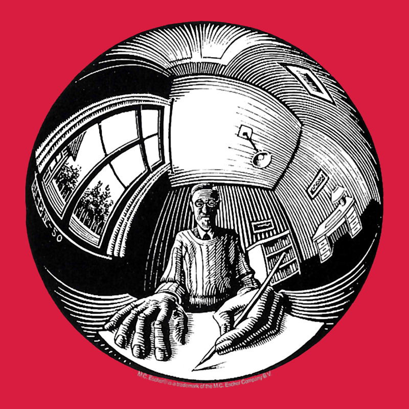 M.c. Escher Spherical Self Portrait Premium Hoodie by longCreatives | Teevron