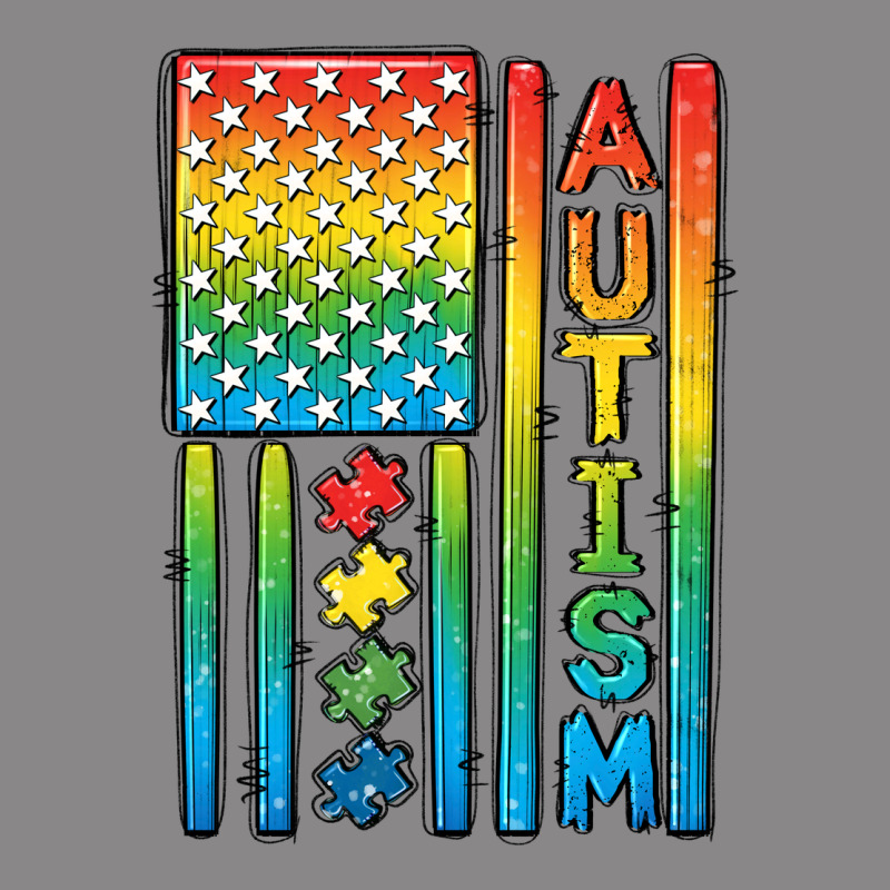 Autism American Flag Vintage Tee by CowGirlArtShop | Teevron
