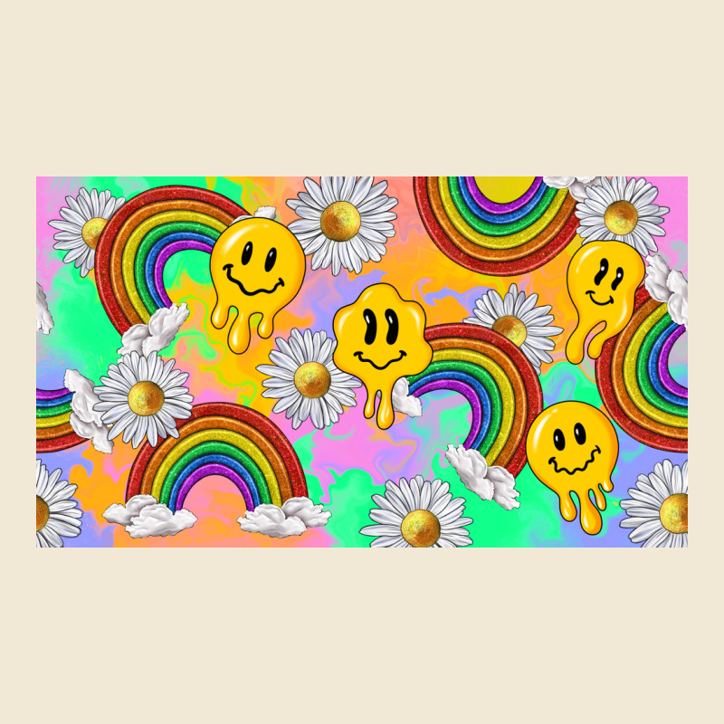 Smile Faces And Rainbow And Daisys Ladies Tee by TumblerDesignByShophia | Teevron