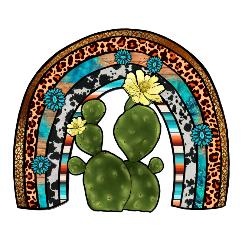 Cactus Gemstone Rainbow Zipper Hoodie by Artiststas | Teevron