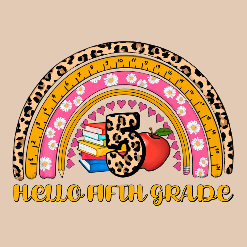 Back To School Rainbow Hello Fifth Grade Urban Hoodie by AdoDesignShop | Teevron
