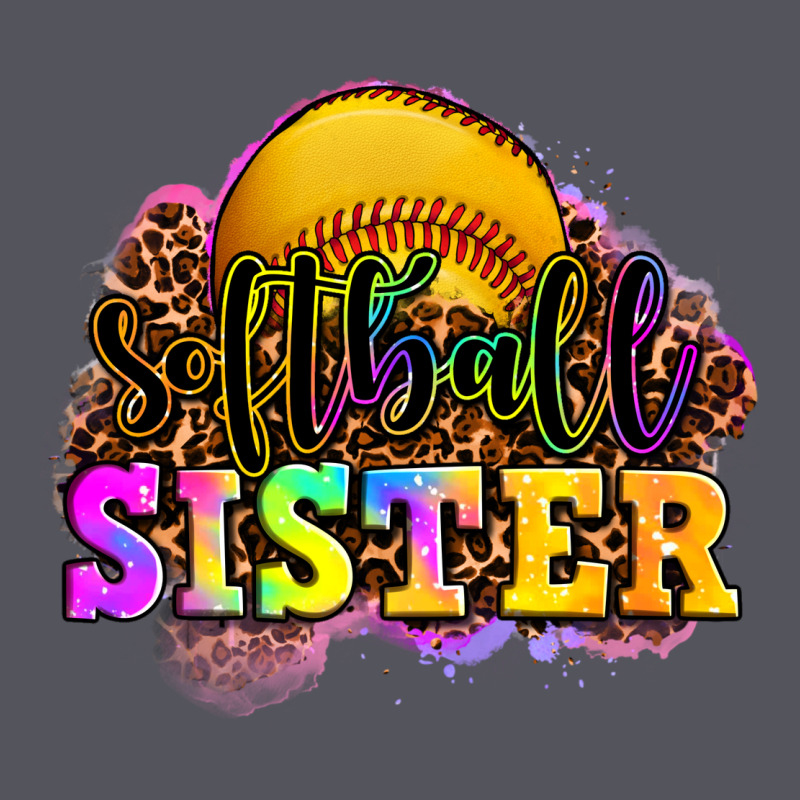 Softball Sister Vintage Hoodie by OliviaCreatesArt | Teevron