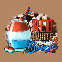 Red White  Booze With Cowhide Background Long Sleeve Tee | Teevron