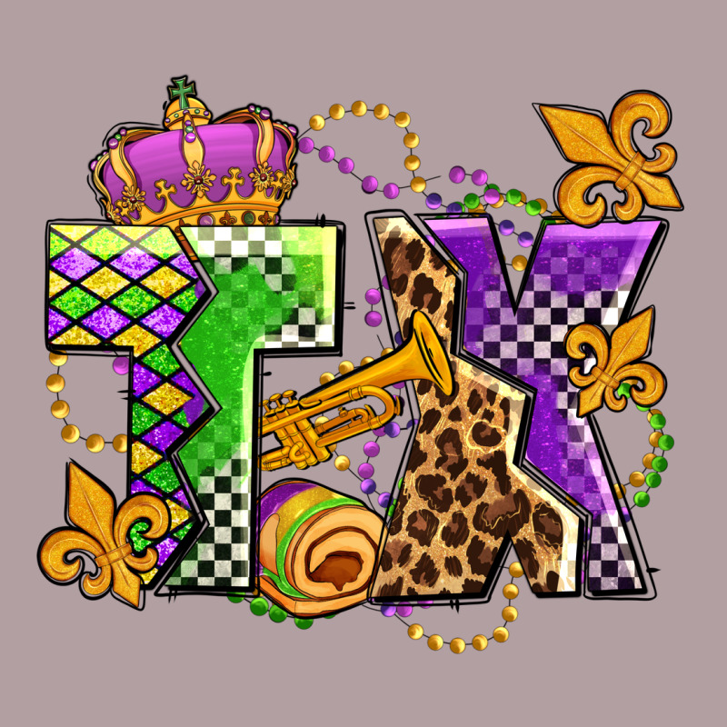 Texas Mardi Gras Olivia Vintage Hoodie by OliviaCreatesArt | Teevron