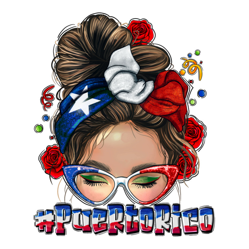 Puerto Rico Messy Bun Premium Tee by NancyCooperArtShop | Teevron