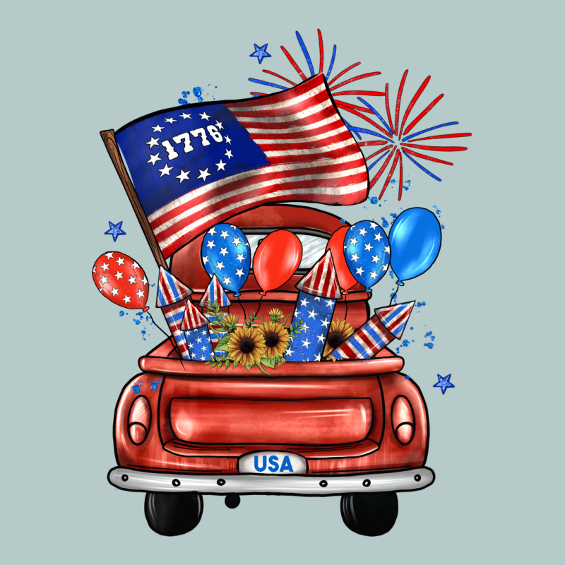 Farm Truck,america Flag Heavy Core Tee by JahusDesignShop | Teevron