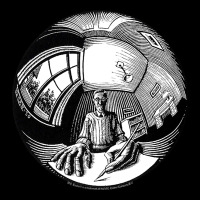 M.c. Escher Spherical Self Portrait Premium Tee | Teevron